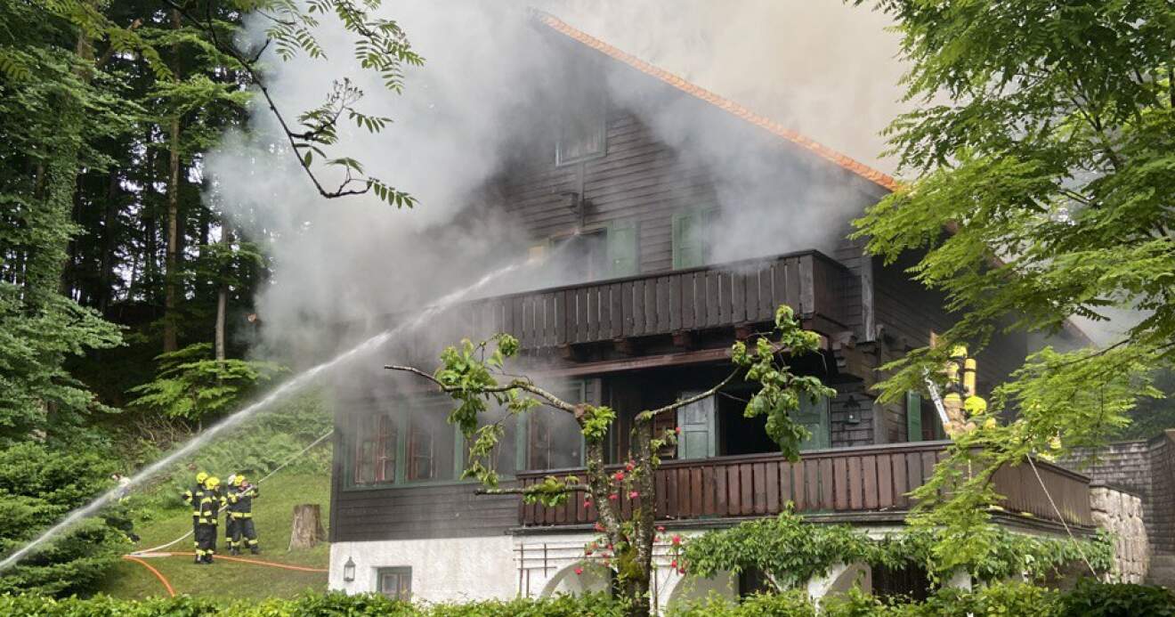 Ferienhaus geriet in Brand