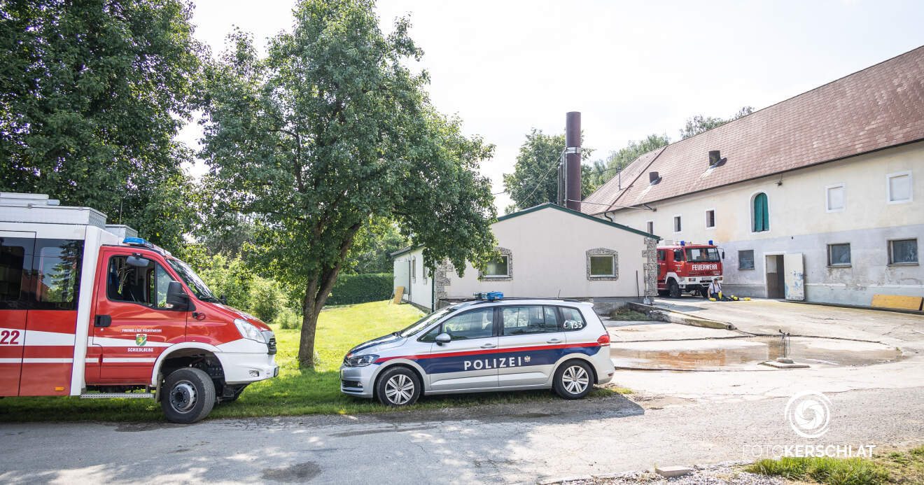 Brand im Wohnbereich eines Bauernhofes in Schiedlberg