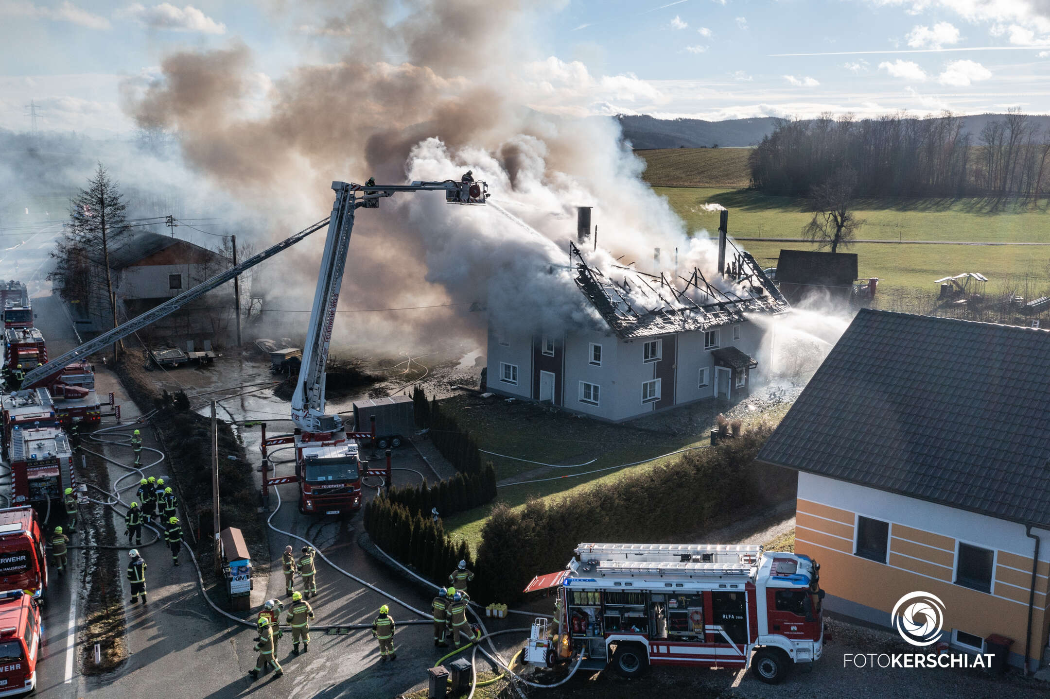 Wohnhausbrand in Haag am Hausruck