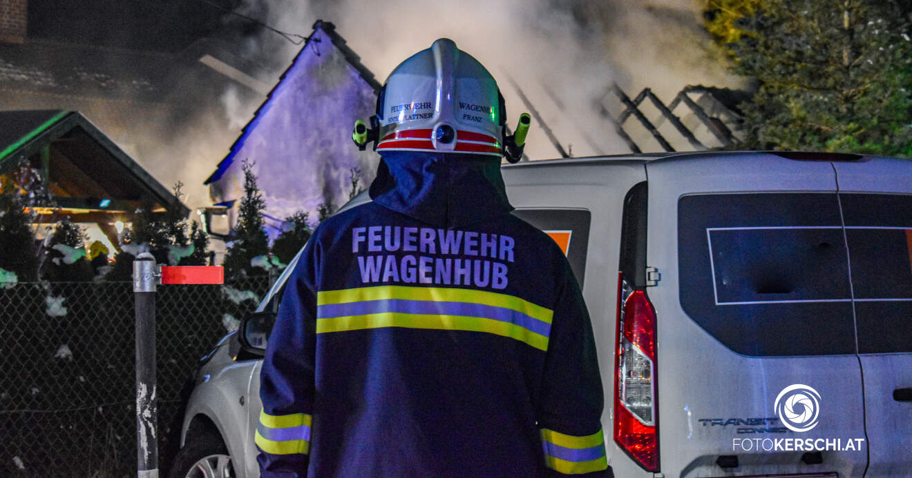 Brand eines Nebengebäudes in Grünburg