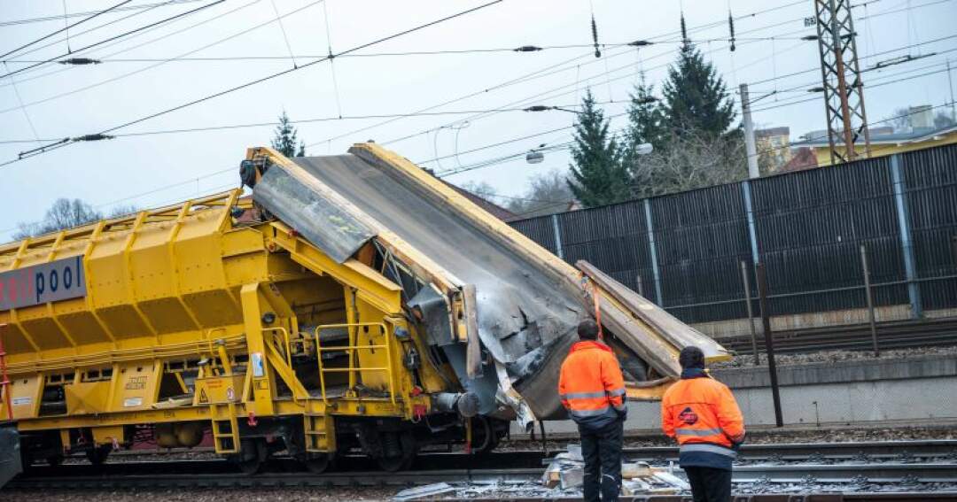Titelbild: Güterzug in Linz entgleist