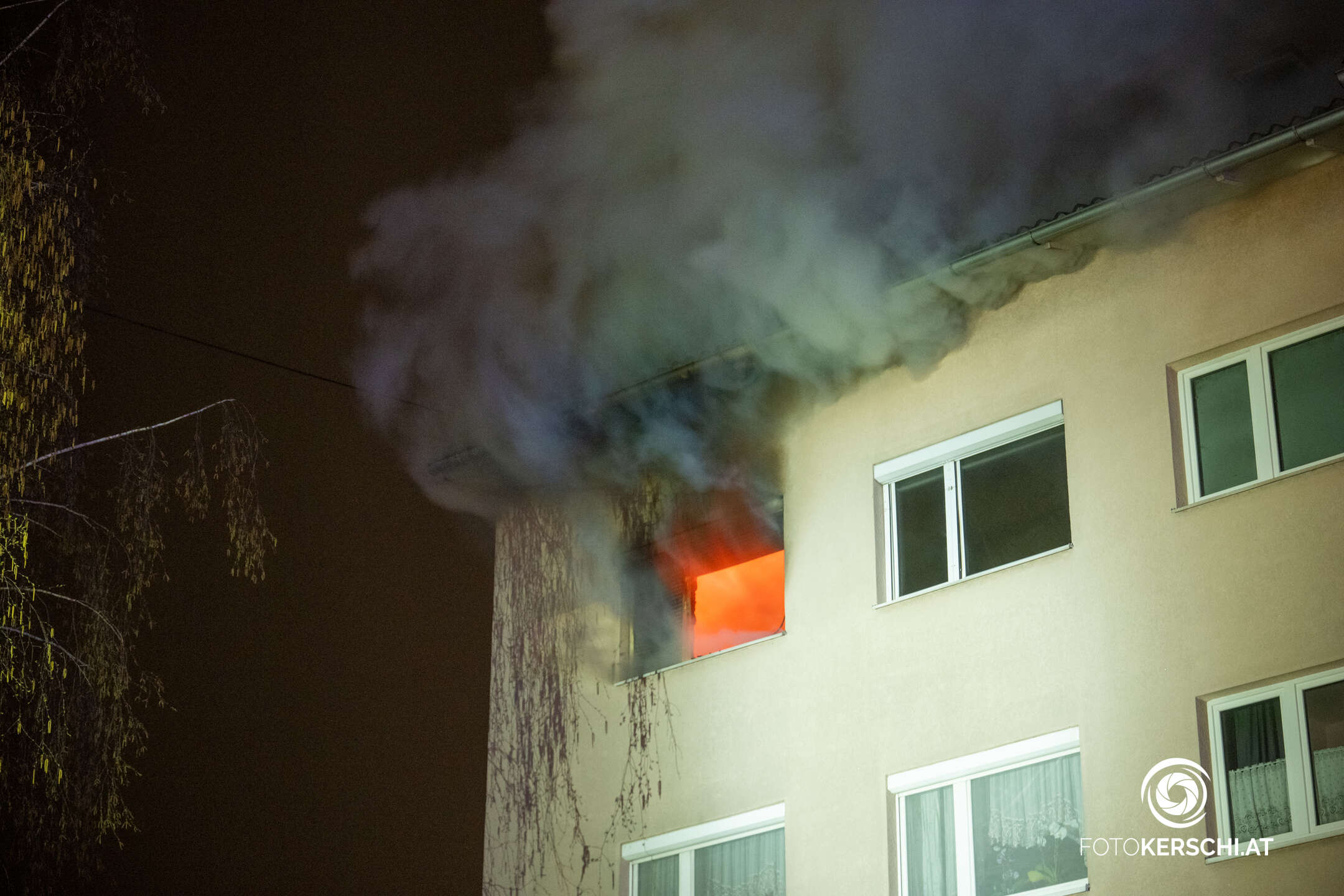 Brand in Mehrparteienhaus in Ansfelden