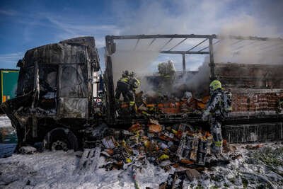 LKW-Brand auf Raststation im Bezirk Linz-Land: Feuer zerstört gesamte Ladung aus Lebensmitteln FOKE-2023042216172201-013.jpg