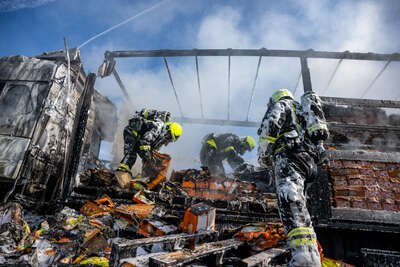 LKW-Brand auf Raststation im Bezirk Linz-Land: Feuer zerstört gesamte Ladung aus Lebensmitteln FOKE-2023042216182205-017.jpg