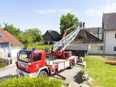 Arbeiter am Dachstuhl verletzt - Personenrettung in Enns fkstore-68279.jpg