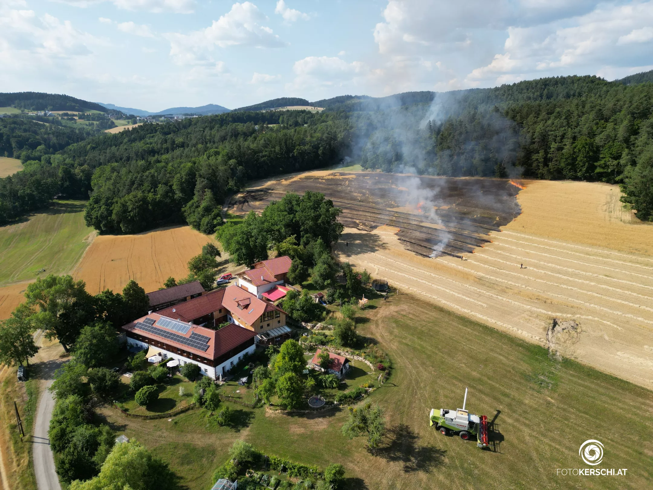 Feldbrand in Hagenberg