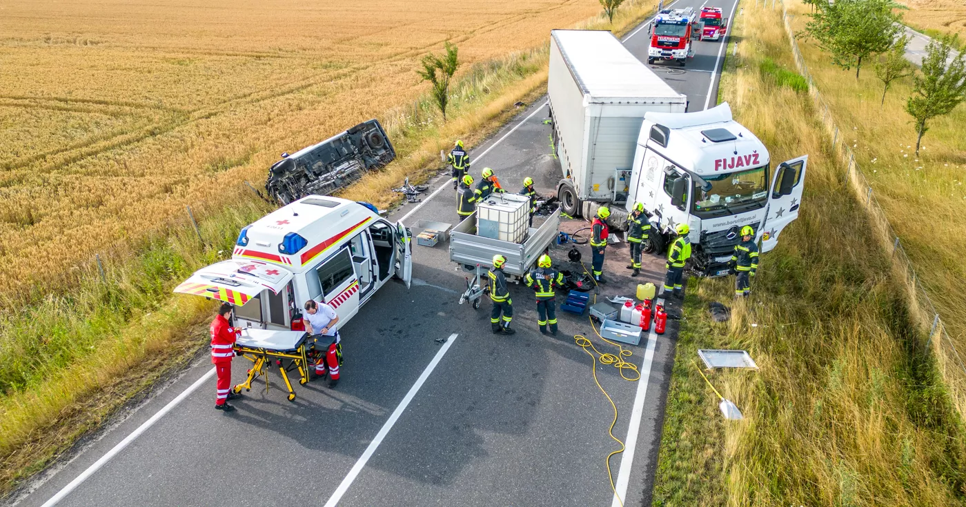 Schwerer Verkehrsunfall auf der B309 in Kronstorf