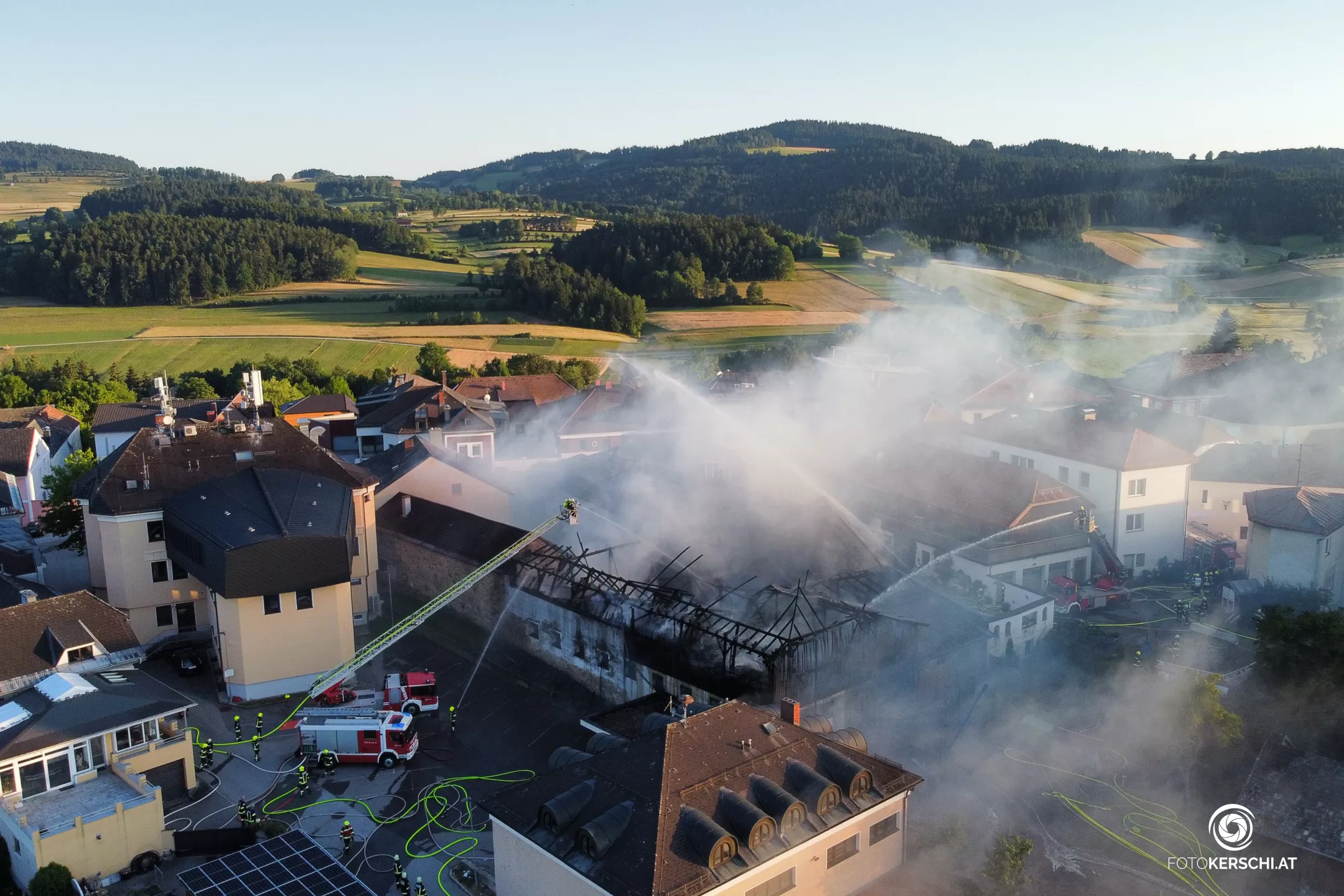Großbrand im Ortszentrum Ulrichsberg